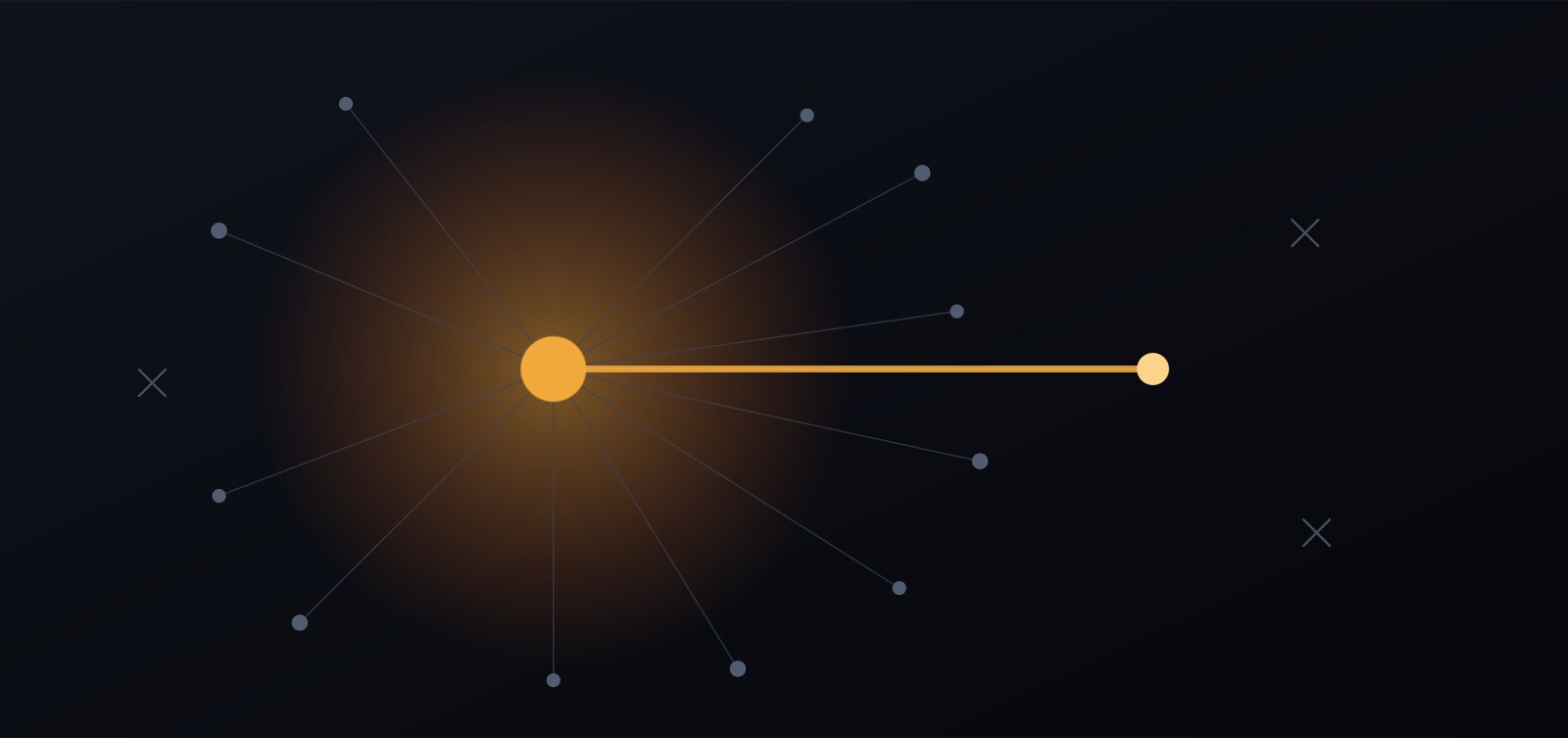 Abstract illustration of a glowing signal cutting through scattered noise, representing a clear narrative breaking through misinformation during a crisis.